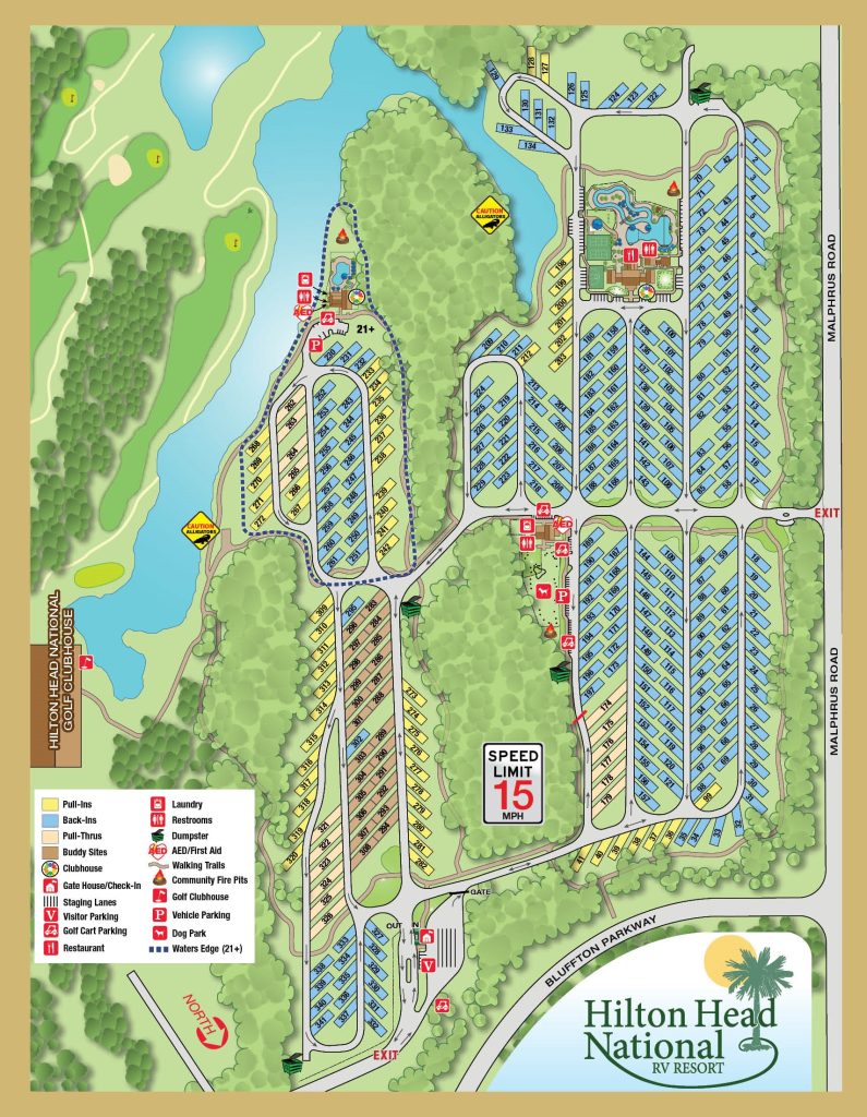 Resort Map - Hilton Head National Rv Resort