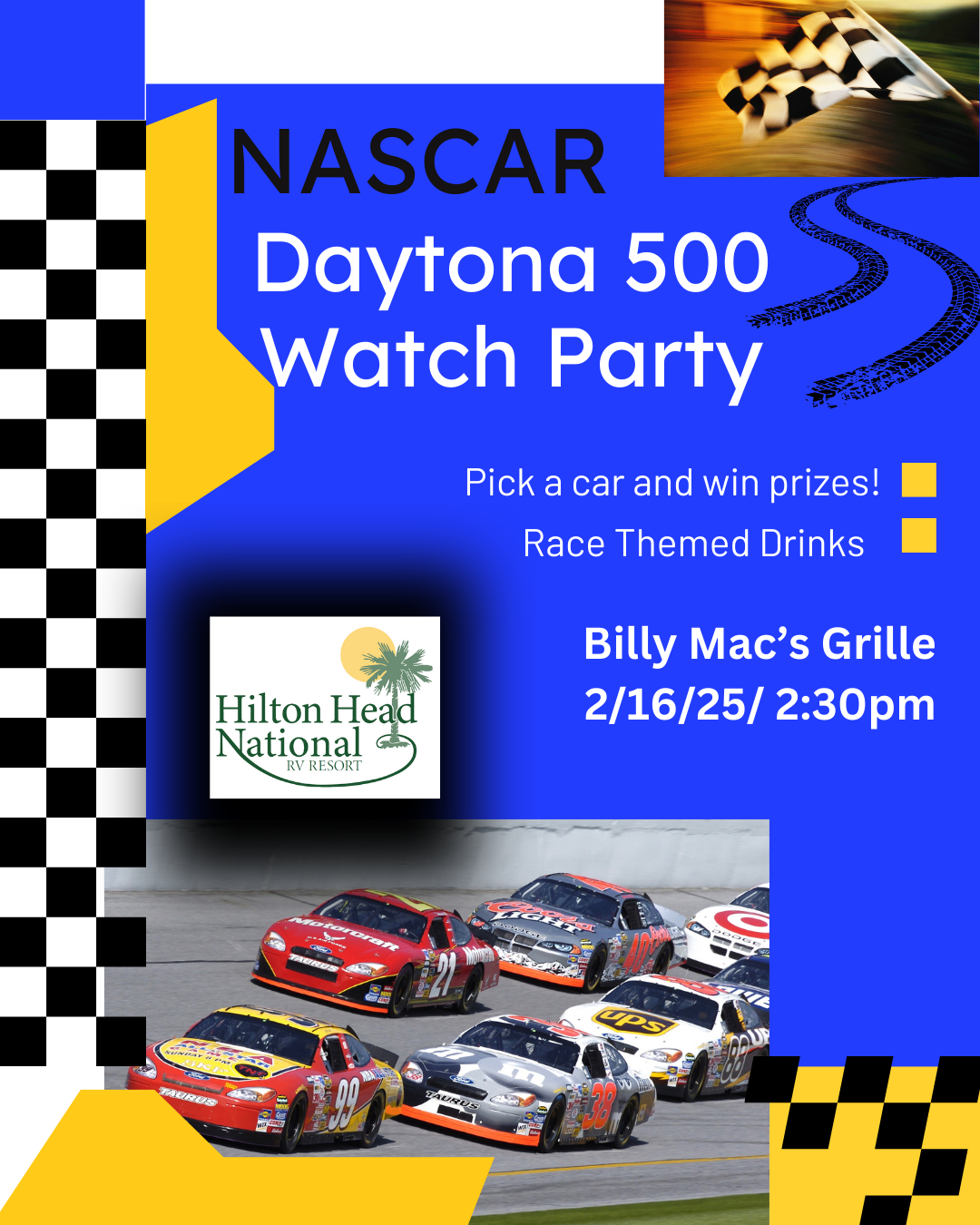 NASCAR Daytona 500 Race Watch Party Hilton Head National RV